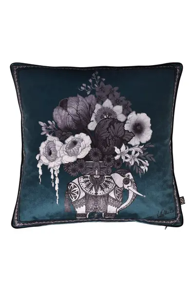 Image of Laurence Llewelyn-Bowen Generou Elephant Cushion - Green