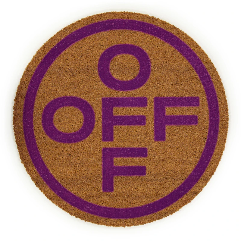Image of Off White Door Mat Brown Aubergine unisex One Size