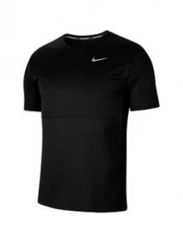 Image of Nike Running Breathe T-Shirt - Black
