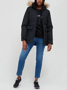 Image of adidas Utilitas Hooded Jacket - Black Size M Women