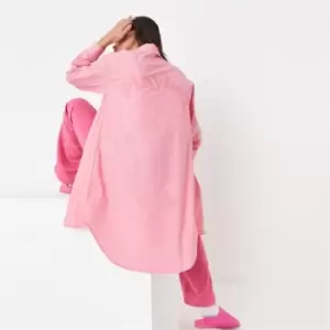 Image of Missguided Tall Playboy Oversize Beach Shirt - Orange