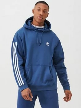 Image of Adidas Originals Lock Up Pullover Hoodie - Navy