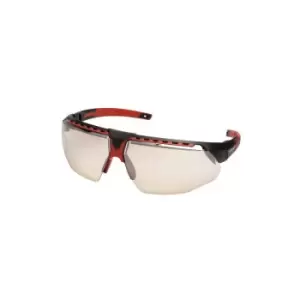 Image of Honeywell Avatar HydroShield Black/Red Frame Indoor/Outdoor Lens Safety Spectacl