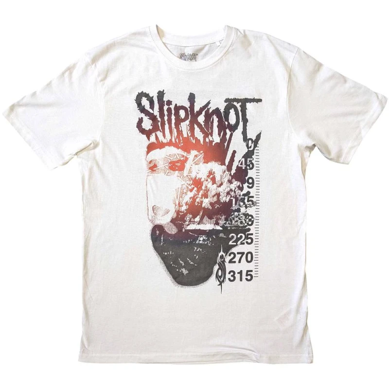 Image of Slipknot Mens The End, So Far Cotton T-Shirt in White Size: Medium White Male M