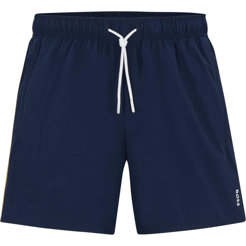 Image of Boss Mens Iconic Swim Shorts Navy male 2XL