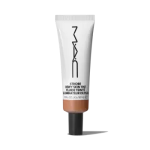 Image of MAC Cosmetics UK Strobe Dewy Skin Tint - Tinted Moisturiser - Lightweight, 8 Hour Long Wear In Deep 2, Size: 30ml