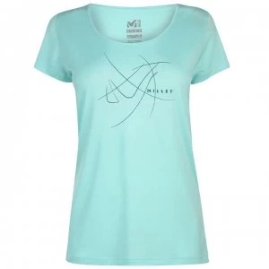 Image of Millet T Shirt Ladies - Aruba Blue