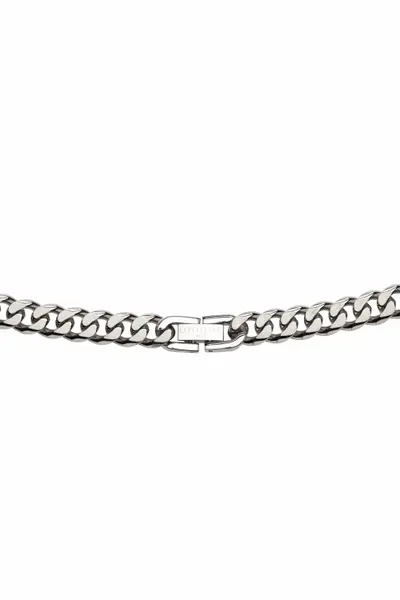 Image of Unique And Co Mens Unique & Co Stainless Steel Chain Necklace - One Size