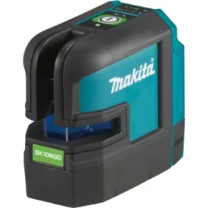 Image of Makita SK106GD 12v Cordless CXT 4 Point Cross Line Green Laser Level No Batteries No Charger Bag