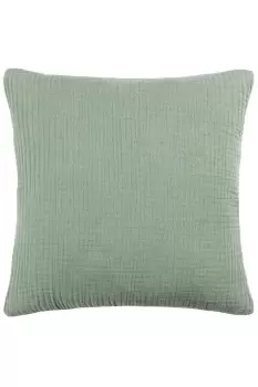 Image of Lark Muslin Crinkle Cotton Polyester Filled Cushion