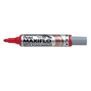 Image of Pentel Maxiflo Wb Marker Bt Rd Pack of 12