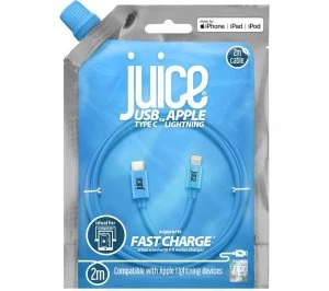 Image of USB Type-C to Lightning Cable - 2m Blue