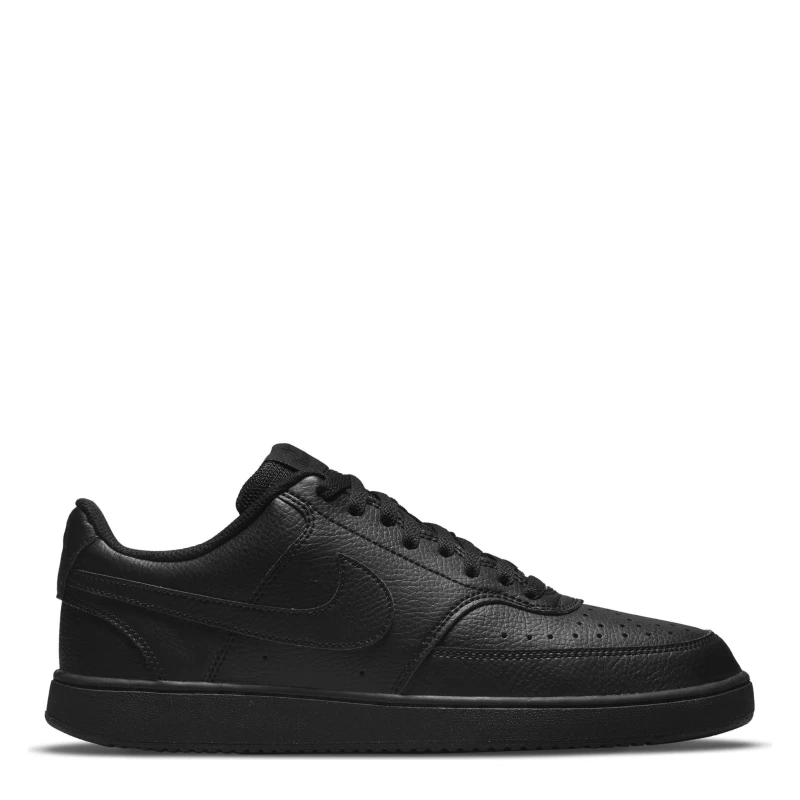 Image of Nike Court Vision Low Trainers Mens Triple Black male 7 (41)