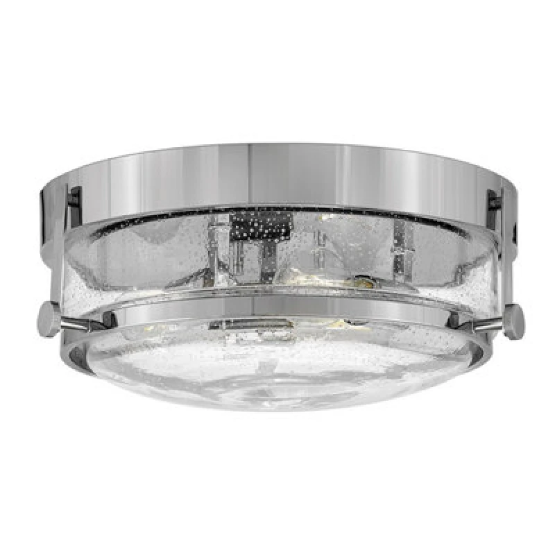 Image of Harper 3 Light Flush Ceiling Light, Polished Chrome