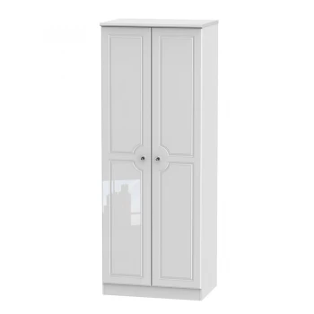 Image of Robert Dyas Berryfield Ready Assembled 2-Door Tall Wardrobe