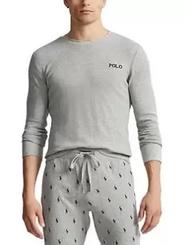 Image of Polo Ralph Lauren Waffle L/s Top, Grey, Size XL, Men