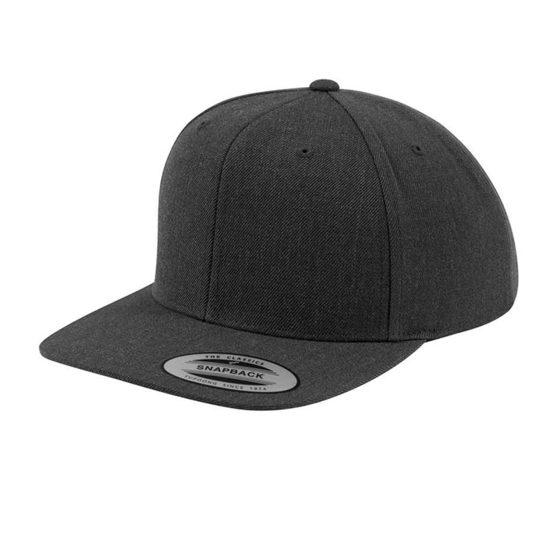 Image of Flexfit Flexfit Men Classic Snapback Cap in Dark Grey Dark Grey One Size Male 5063470794133