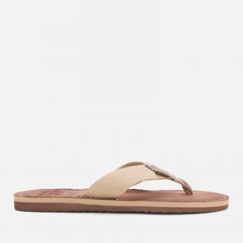 Image of Barbour Mens Toeman Beach Sandals - Sand - UK 8