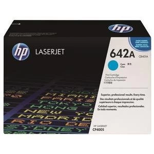 Image of HP 642A Cyan Laser Toner Ink Cartridge