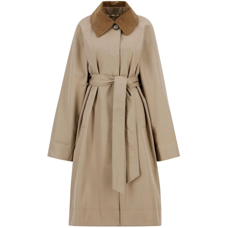 Image of Barbour Womens Reagan Showerproof Trench Coat Honey/Ancient female 10 (S)