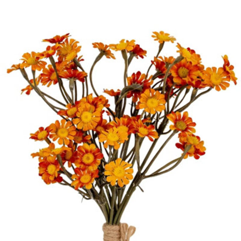 Image of Hill Interiors Daisy Artificial Flower Orange (One Size)