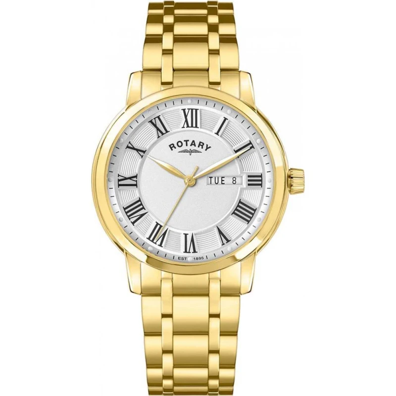 Image of Rotary Mens RGB10022-70 Heritage 40mm Quartz Watch in Gold Gold Male One Size