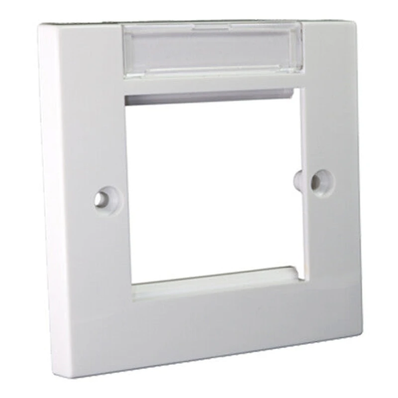 Image of Cablenet Cablenet Flush Faceplate 86mm x 86mm with Labelling Window Single Gang 72-3382