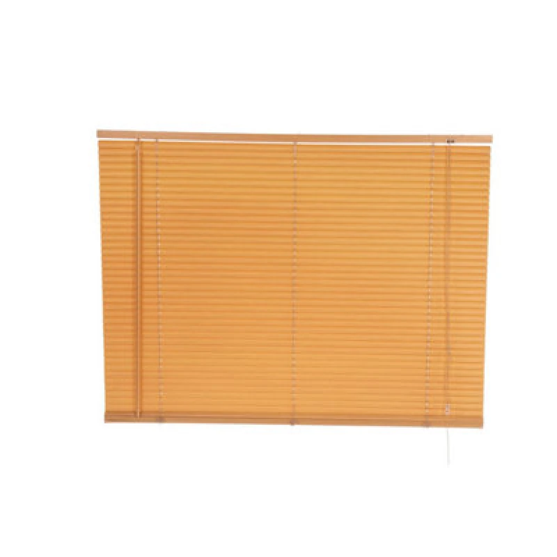 Image of OYPLA 120 x 150cm pvc Teak Wood Grain Effect Home Office Venetian Window Blinds with Fixings - Oypla OYP4725