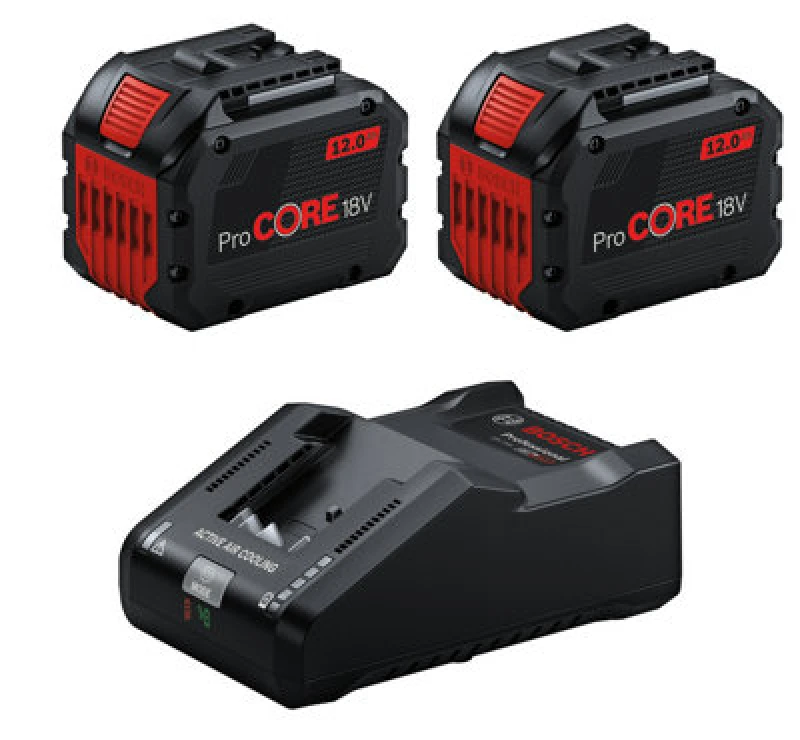 Image of Bosch Pro 2X12.0+Gal18V160 18V Charger & Battery Pack