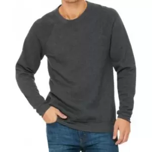 Image of Bella + Canvas Adults Unisex Sponge Fleece Sweatshirt (M) (Dark Grey Heather)