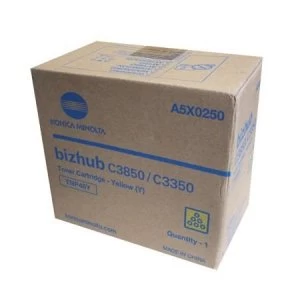 Image of Konica Minolta TNP-48Y Yellow Laser Toner Ink Cartridge A5X0250