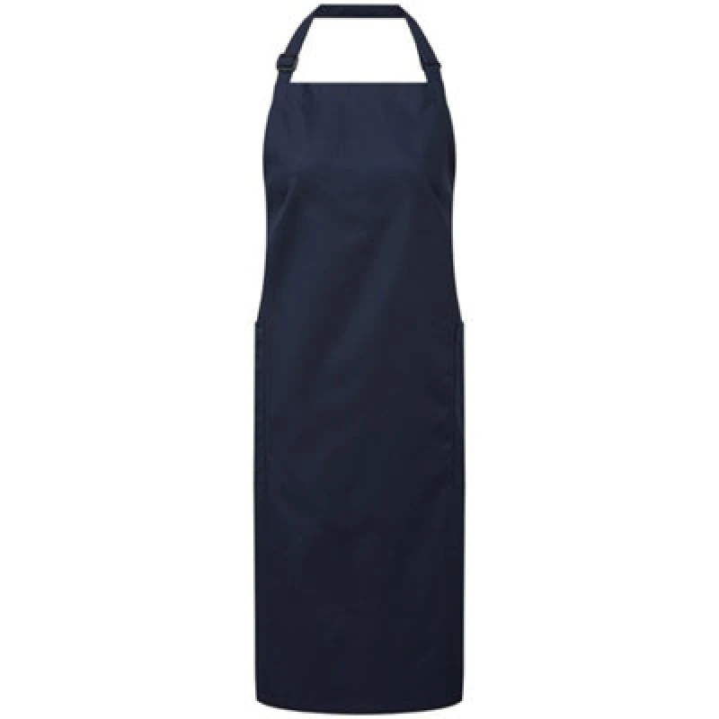 Image of Premier Premier Fairtrade Certified Full Apron in Navy Navy One Size Unisex 5059699642799