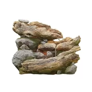 Image of Stylish Fountain Bubbling Brook Water Feature with LEDs