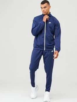 Image of Nike Sportswear Polyknit Tracksuit - Navy, Size 2XL, Men