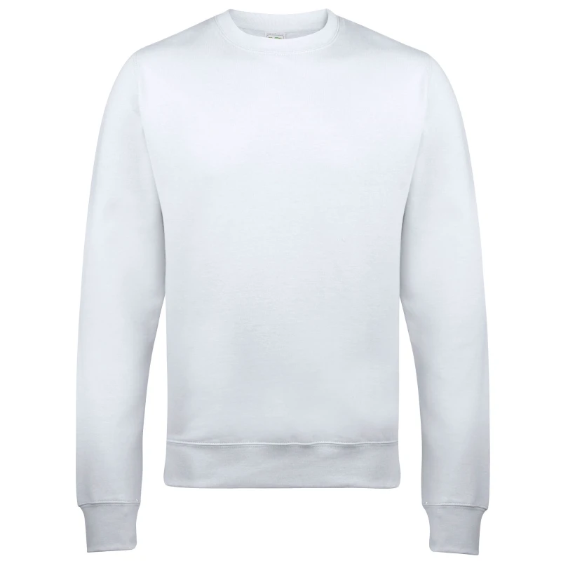 Image of AWDis AWDis Just Hoods Crew Neck Plain Sweatshirt (280 GSM) in White Size: X-Small White XS Unisex 5055805497765