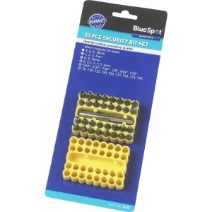 Image of BlueSpot 33 Piece Security Bit Set