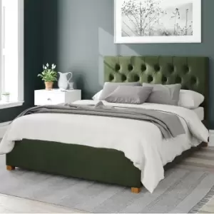 Image of Olivier Plush Velvet Ottoman Bed Forest (Green)