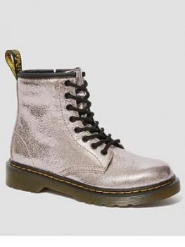 Image of Dr Martens Girls 1460 Metallic 8 Lace Boot - Pink Metallic