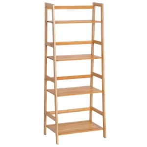 Image of HOMCOM 4-Tier Bamboo Bookshelf, 48Lx30Wx119H