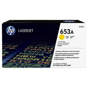 Image of HP 653A Yellow Laser Toner Ink Cartridge