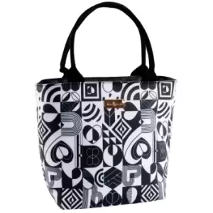 Image of Beau & Elliot Monochrome Tile' Design 7 Litre Luxury Lunch Bag