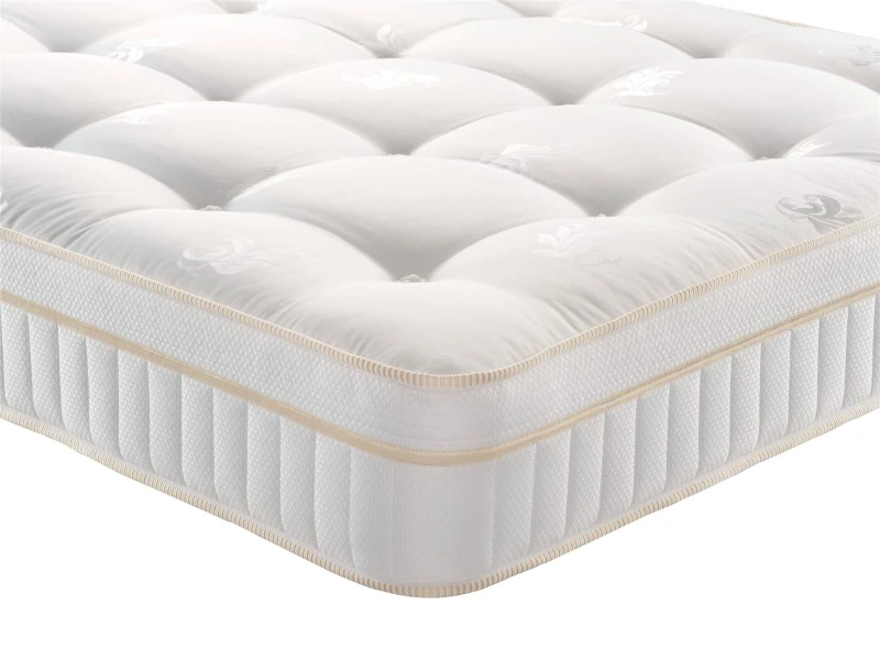 Image of Essential Value Pocket Deluxe 1000 Spring Medium Firm Mattress in White Size: Double White Unisex Double