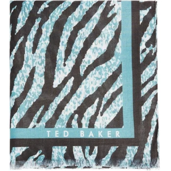 Image of Ted Baker Zebra Woven Scarf Womens - Green