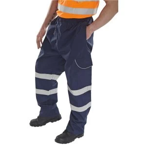 Image of Bdri Weatherproof Medium Overtrousers Navy Blue