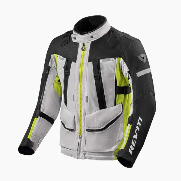 Image of REV'IT! Sand 4 H2O Jacket Silver Neon Yellow Size S