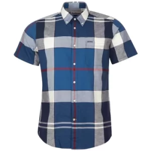 Image of Barbour Mens Douglas S/S Tailored Shirt Summer Navy XXL