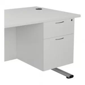 Image of Jemini White 2 Drawer Fixed Pedestal 2 Drawer KF79865
