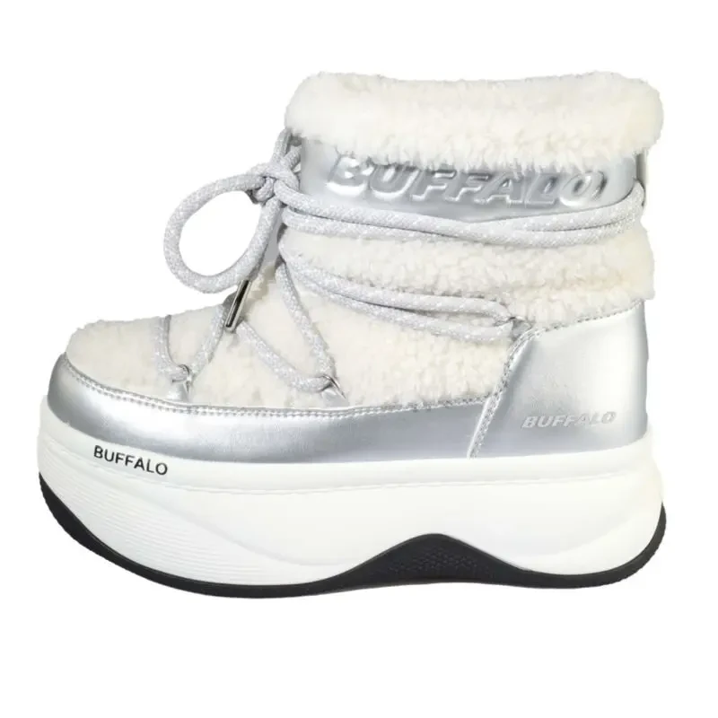 Image of Buffalo Womens Trainers Buffalo Orcus Vegan Nappa Argente Female 38