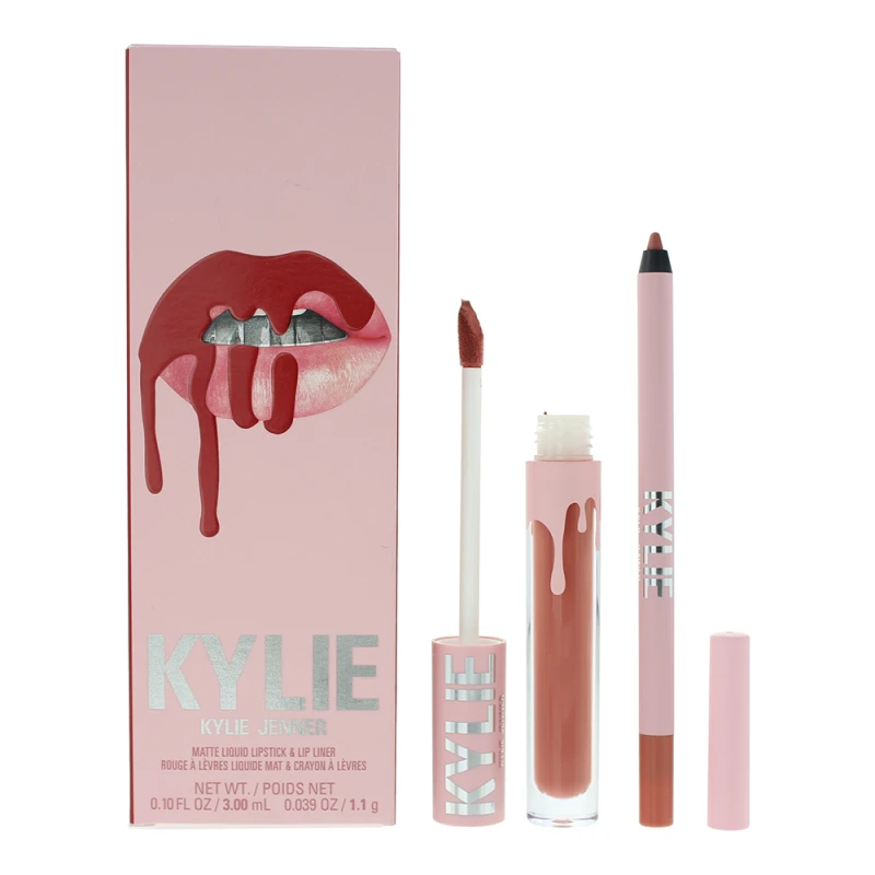 Image of Kylie Cosmetics Matte Lip Kit 3ml Liquid Lipstick + 1.1g Lip Liner - Queen