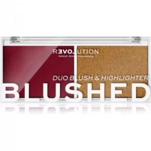Image of Revolution Relove Colour Play Blush with Illuminator Shade Wishful 5,8 g